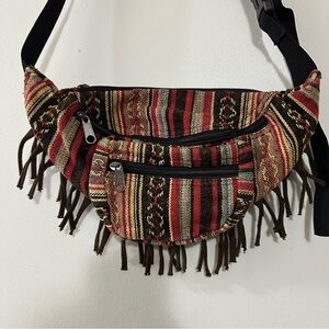 Tribal Bohemian Fringe Belt Bag Fanny Pack
